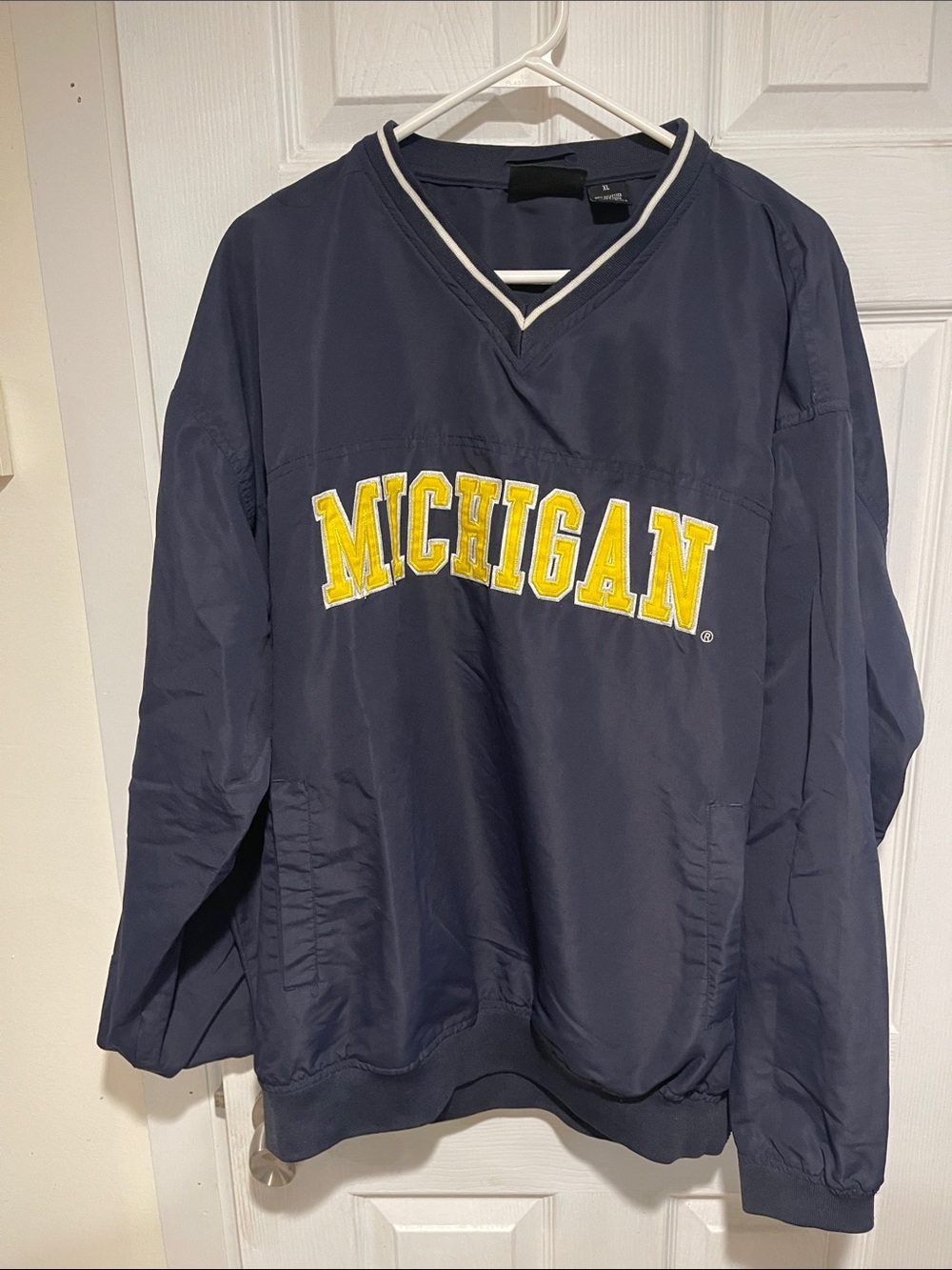 J2 Navy Pullover with Yellow 'MICHIGAN' Applique